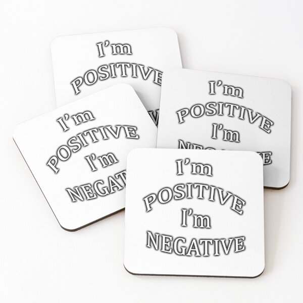 Item preview, I'm positive I'm negative designed and sold by gruntpig.
