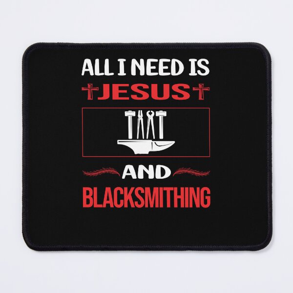 Item preview, Funny Jesus Blacksmithing Blacksmith designed and sold by FifineCroteau.