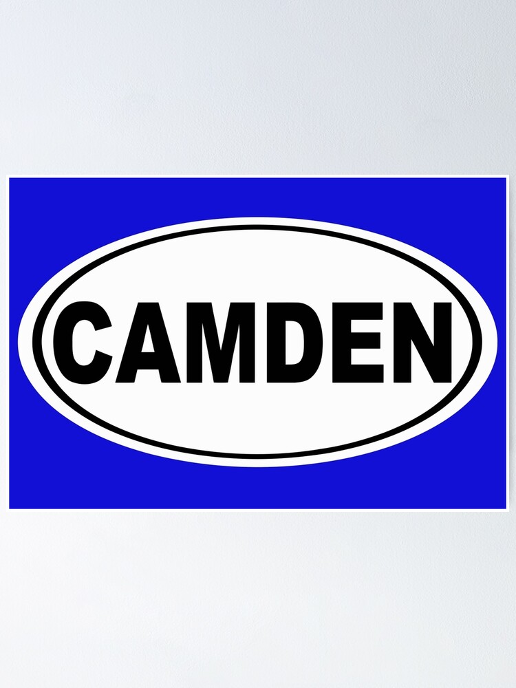 "Camden Maine Oval Design" Poster by KWJphotoart Redbubble