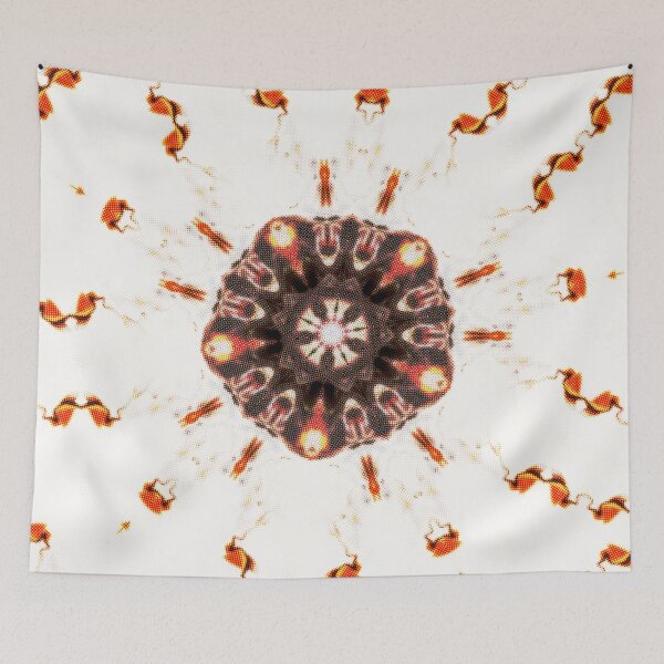 Item preview,  FUNNY RICH EARTHY  ABSTRACT SYMETRIC GEOMETRIC PATTERN  / OFF-WHITE COLOR INTIMATE COLLECTION(6).  designed and sold by Ralek.
