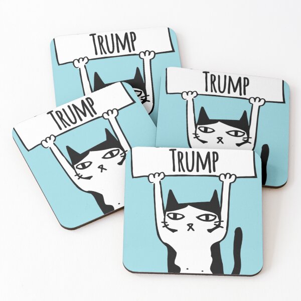 Item preview, Cats Against Trump Sticker designed and sold by JordiReyHijo.