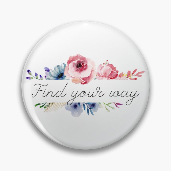 Item preview, Find Your Way Floral Positivity Sayings designed and sold by RihabPrint.