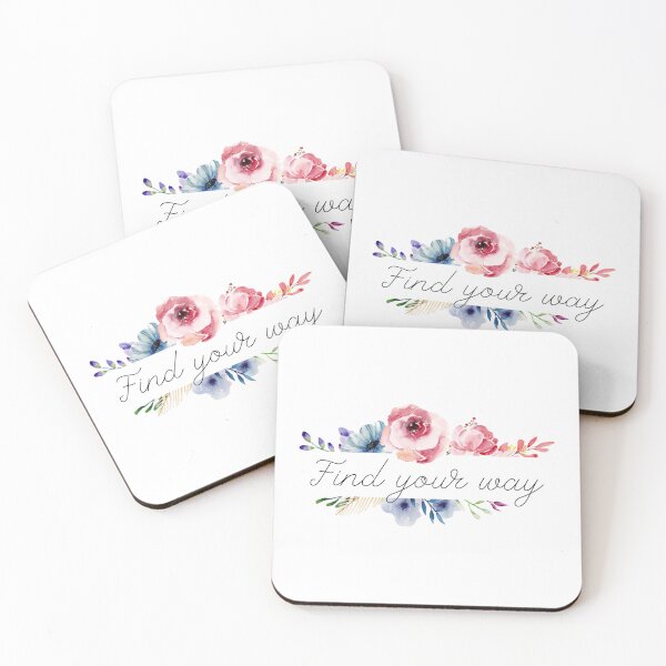 Item preview, Find Your Way Floral Positivity Sayings designed and sold by RihabPrint.