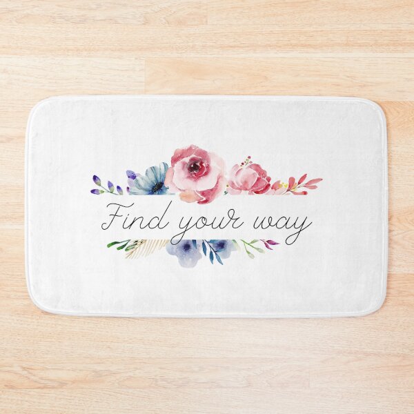 Item preview, Find Your Way Floral Positivity Sayings designed and sold by RihabPrint.