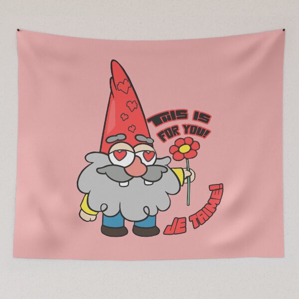 Item preview, Funny picture. a dwarf gives a flower of Valentine's day designed and sold by BeilMaro.