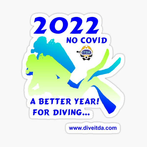 2022 a better year for diving Sticker