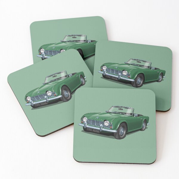 Item preview, Triumph TR4 in british racing green designed and sold by candc-retro.