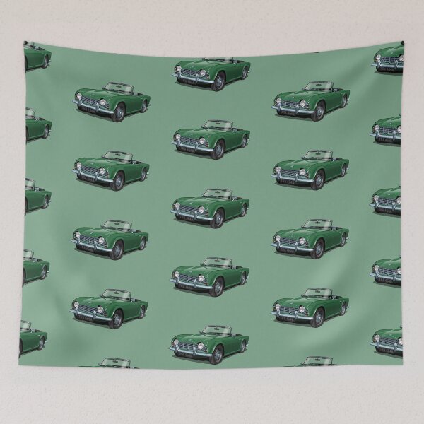 Item preview, Triumph TR4 in british racing green designed and sold by candc-retro.