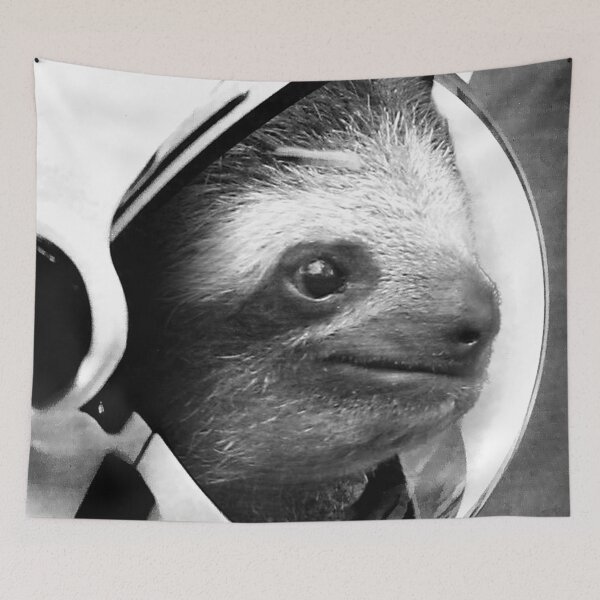 Item preview, Astronaut Sloth - Print / Home Decor / Wall Art / Poster / Gift / Birthday / Sloth Lover Gift / Animal print Canvas Print designed and sold by Furry And  Purry.