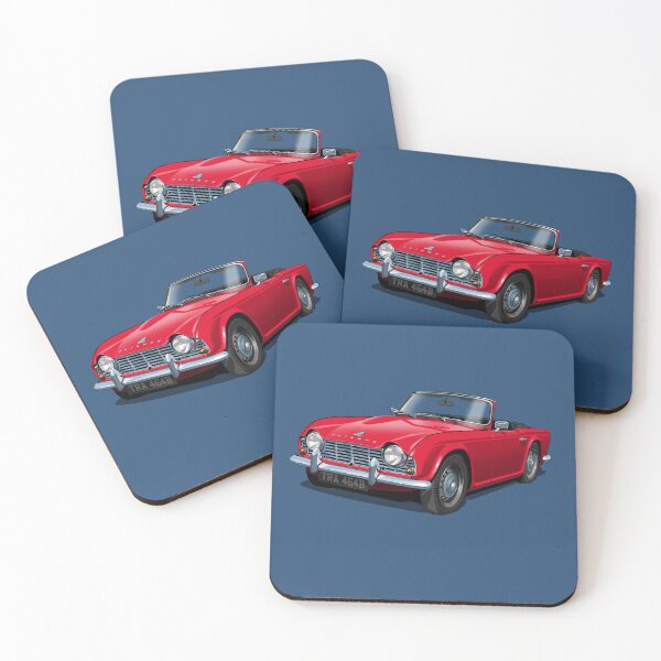 Item preview, Triumph TR4 in red designed and sold by candc-retro.