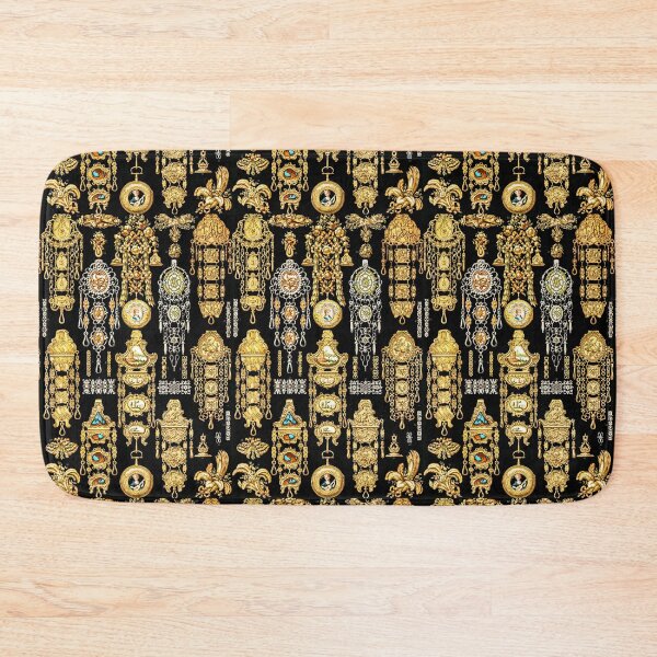 Item preview,  Boho pattern in gold, silver and black colors, from L'ornement Polychrome (1888) by Albert Racinet designed and sold by KaterinaLog.