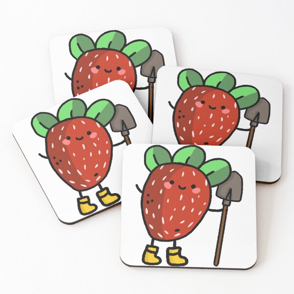Item preview, Cute little Farming Strawberry with a shovel designed and sold by moonbean-art.