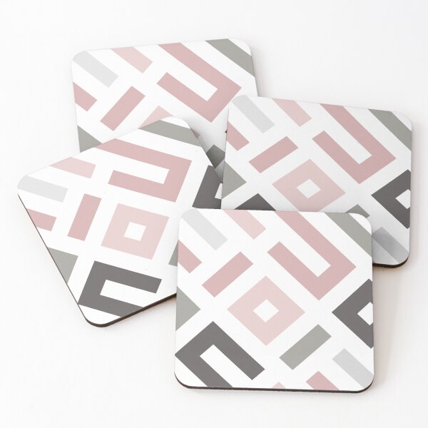 Item preview, Blush Pink & Grey Geometric designed and sold by madplunkor.