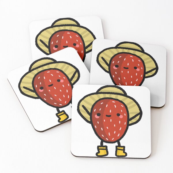 Item preview, Cute little farming hat strawberry design designed and sold by moonbean-art.