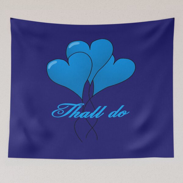 Item preview, Thall Do Yorkshire Tyke Romantic Compliment Blue designed and sold by taiche.