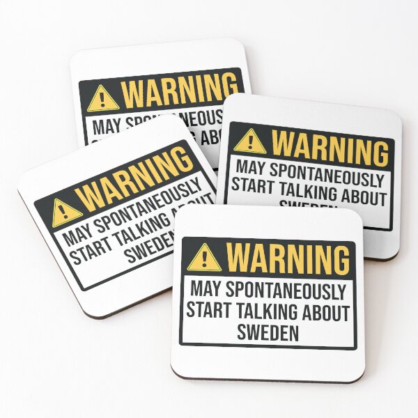Item preview, Sweden Funny Warning For Swedish Family designed and sold by woodesigner.