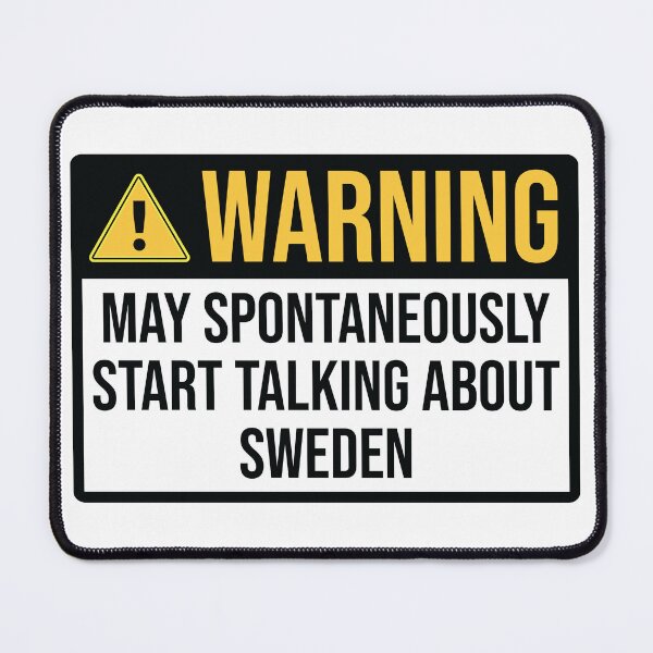 Item preview, Sweden Funny Warning For Swedish Family designed and sold by woodesigner.