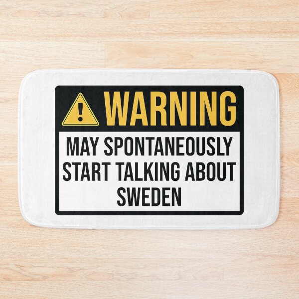 Item preview, Sweden Funny Warning For Swedish Family designed and sold by woodesigner.