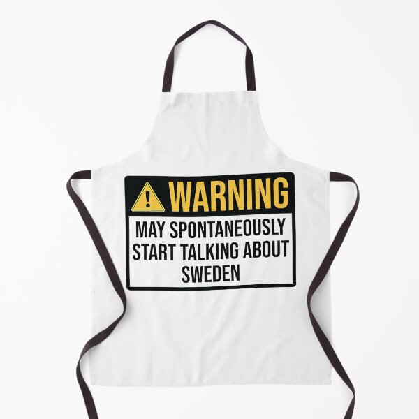 Artikelvorschau, Sweden Funny Warning For Swedish Family entworfen und verkauft von woodesigner.