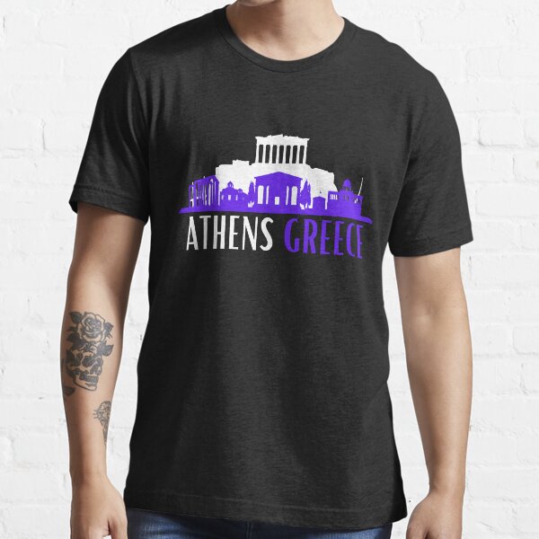 "Athens Greece, parthenon, skyline of iconic landmarks of Athens" T