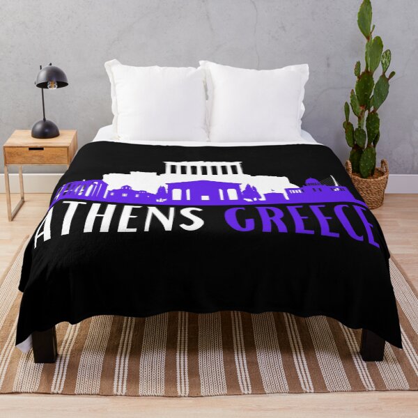 Item preview, Athens Greece, parthenon, skyline of iconic landmarks of Athens designed and sold by Designbyfia.