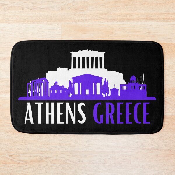 Item preview, Athens Greece, parthenon, skyline of iconic landmarks of Athens designed and sold by Designbyfia.