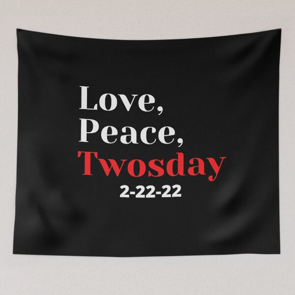 Item preview, Happy Twosday Love and Peace Gifts designed and sold by fra02.