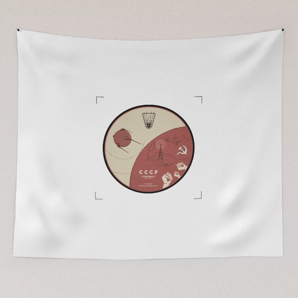 Item preview, Sputnik-1 Poster designed and sold by kuroderuta.