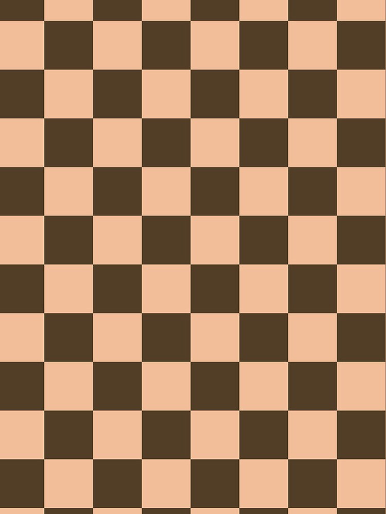 Black and Tan Brown Checkerboard iPhone Case by ColorfulPatterns