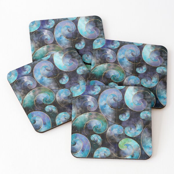 Item preview, Golden Spirals Pattern designed and sold by k9printart.