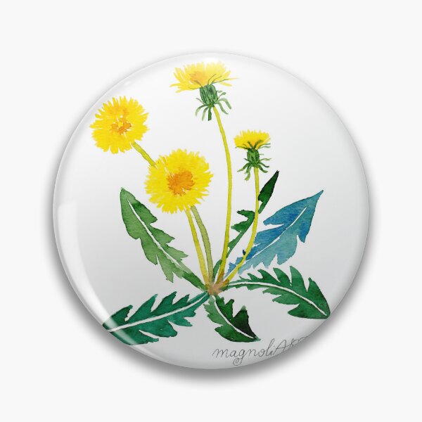 Item preview, Dandelion botanical watercolor artwork designed and sold by magnoliART botanical_kata.