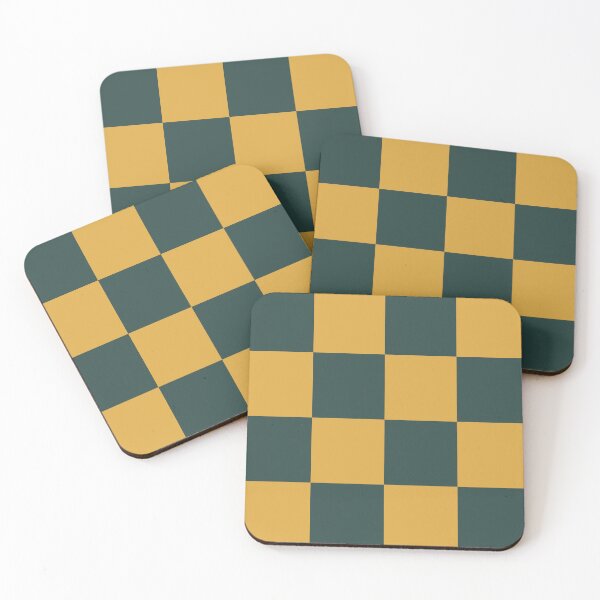 Item preview, Yellow And dark Green Checker Pattern - Beautiful Checker Pattern designed and sold by SeemDev786.