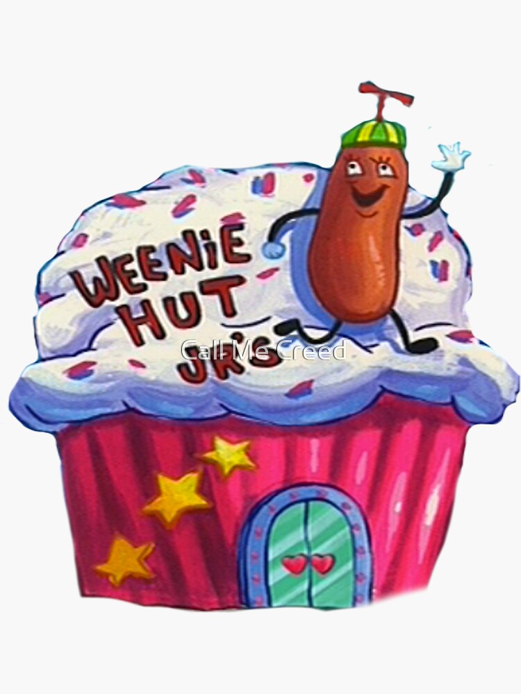 "Weenie Hut, Jr. Spongebob Squarepants" Sticker for Sale by
