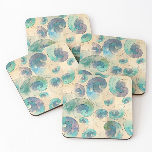 Item preview, Golden Spirals Pattern -Ink designed and sold by k9printart.