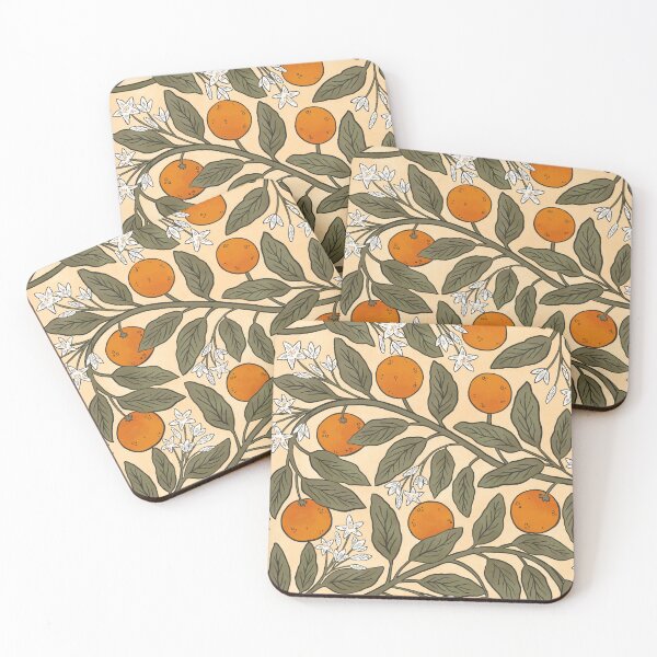 Item preview, Art Nouveau Oranges Pattern designed and sold by DeKoro.