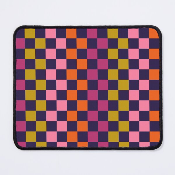 Item preview, Checkerboard Check Checkered Stripe Pattern Magenta Pink Orange Lime Avocado Blue designed and sold by kierkegaard.