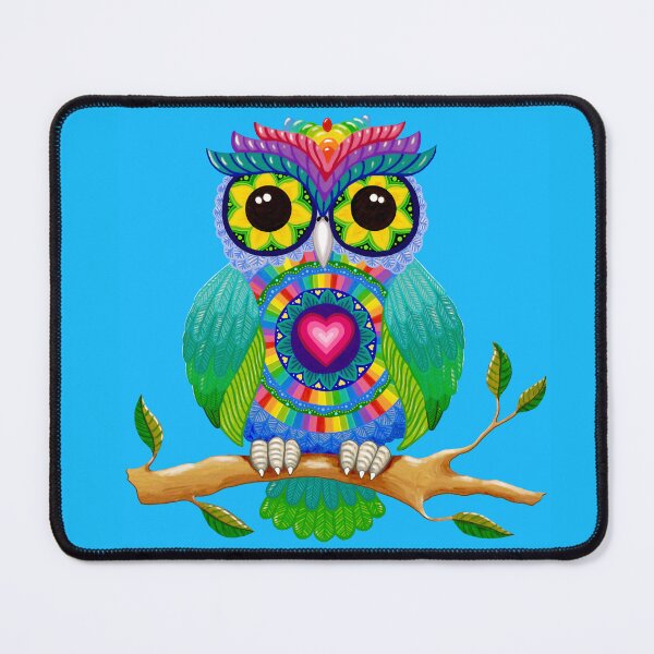 Item preview, Owl with Sunflower Eyes designed and sold by Soozie Wray.
