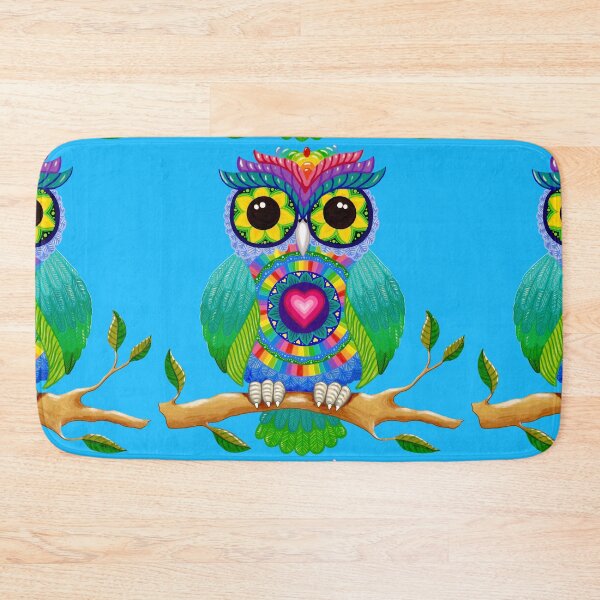 Item preview, Owl with Sunflower Eyes designed and sold by Soozie Wray.