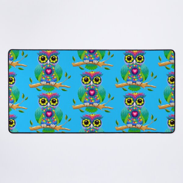 Item preview, Owl with Sunflower Eyes designed and sold by Soozie Wray.
