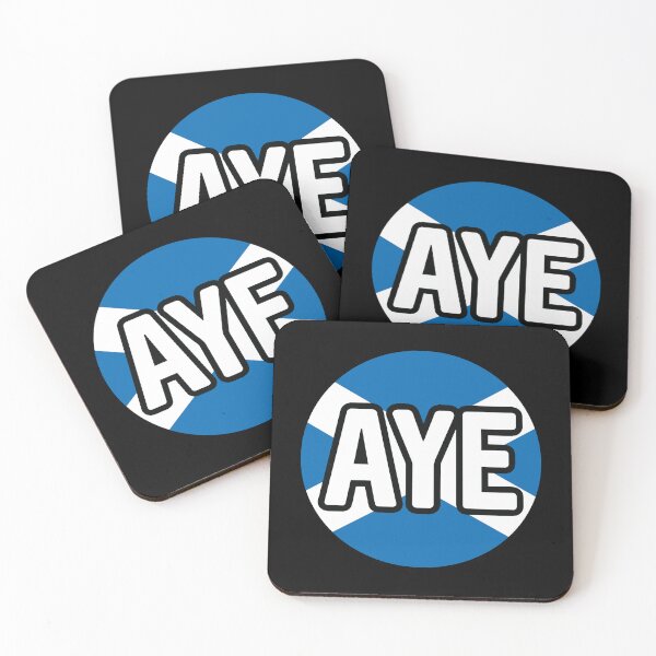 Item preview, AYE, Scottish Independence Saltire Flag Circle Design designed and sold by MacPean.