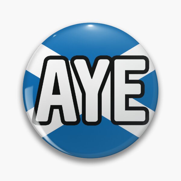 Item preview, AYE, Scottish Independence Saltire Flag Circle Design designed and sold by MacPean.