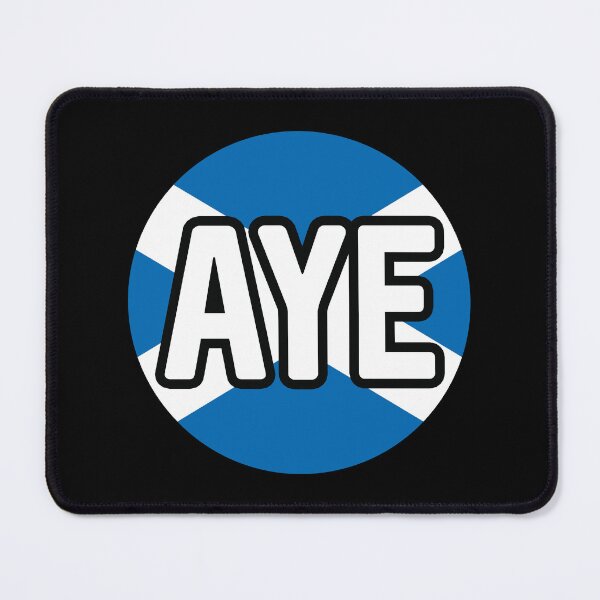 Item preview, AYE, Scottish Independence Saltire Flag Circle Design designed and sold by MacPean.