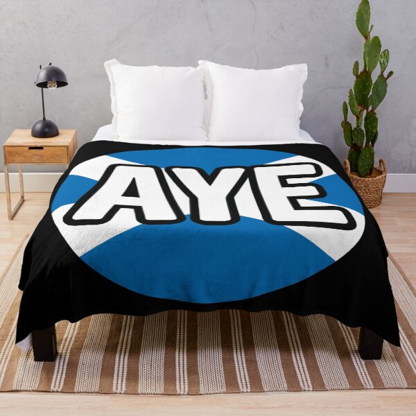 Item preview, AYE, Scottish Independence Saltire Flag Circle Design designed and sold by MacPean.