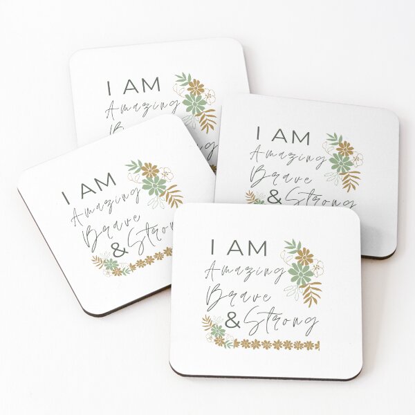 Item preview, I Am Amazing Brave And Strong Motivational Design designed and sold by RihabPrint.