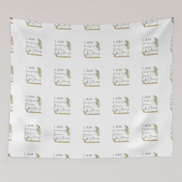 Item preview, I Am Amazing Brave And Strong Motivational Design designed and sold by RihabPrint.
