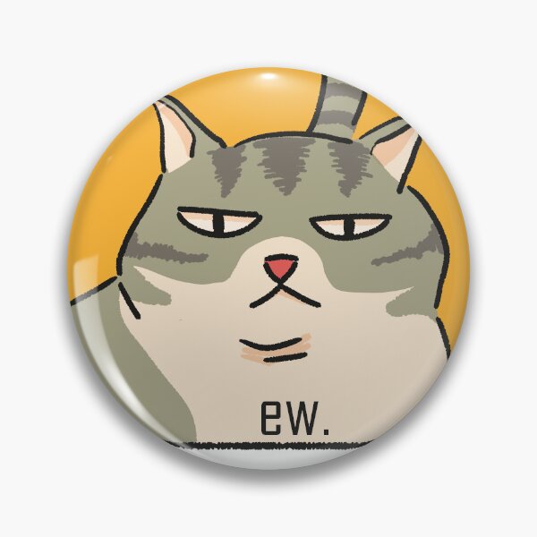 Item preview, Cute cat deadpan meme sticker designed and sold by cosmopanacea.