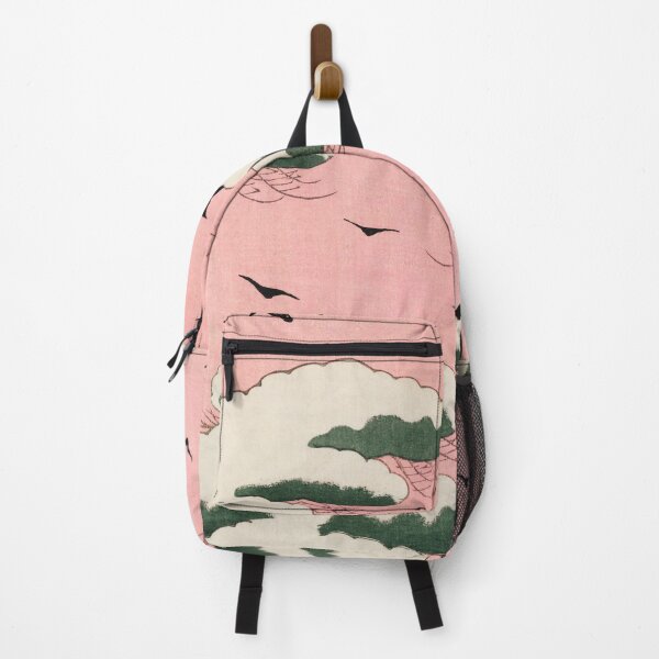 Item preview, Pink sky illustration from Bijutsu Sekai - Watanabe Seitei Art Print designed and sold by Homeprintsau.