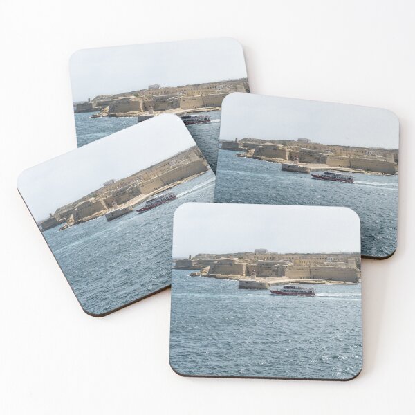 Item preview, Cruising in Malta - Tourist Boat Leaving Grand Harbour at Fort Ricasoli designed and sold by Georgia Mizuleva.
