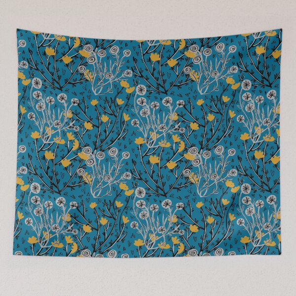Item preview, Flowering Bush - Blue designed and sold by susycosta.