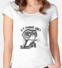 E.T. PHONE HOES Fitted Scoop T-Shirt